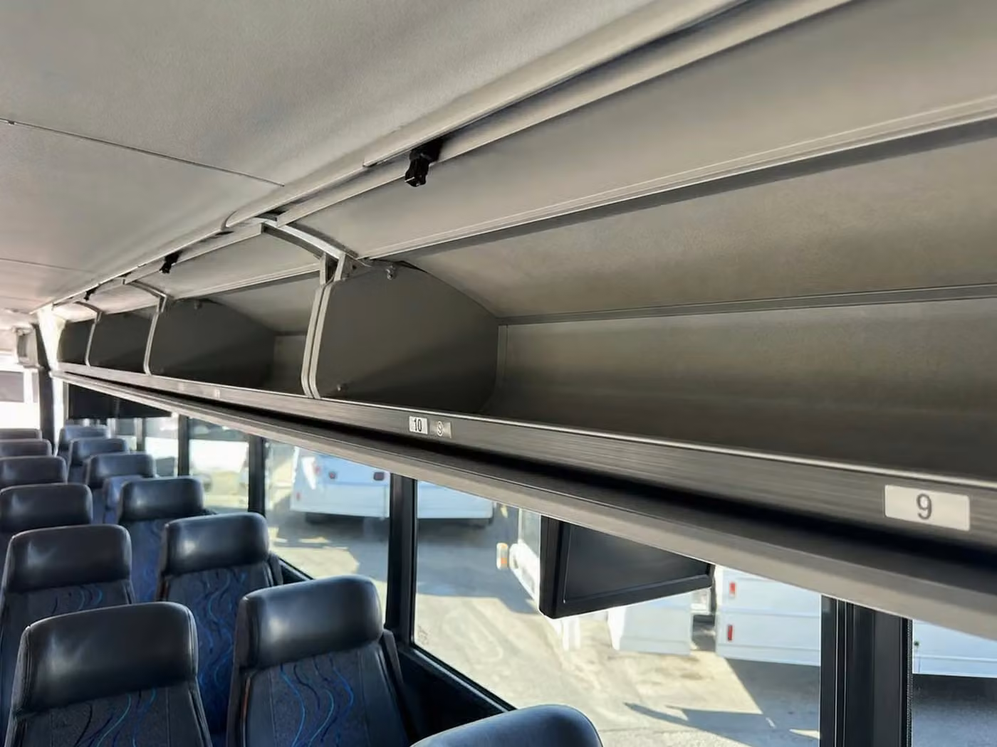wildomar 18 passenger minibus overhead storage