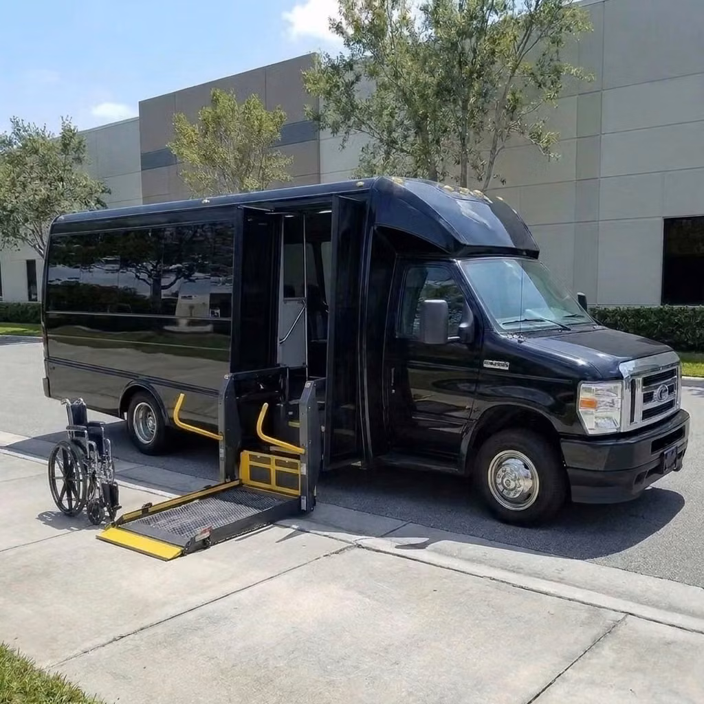 wildomar 18 passenger minibus wheelchair lift