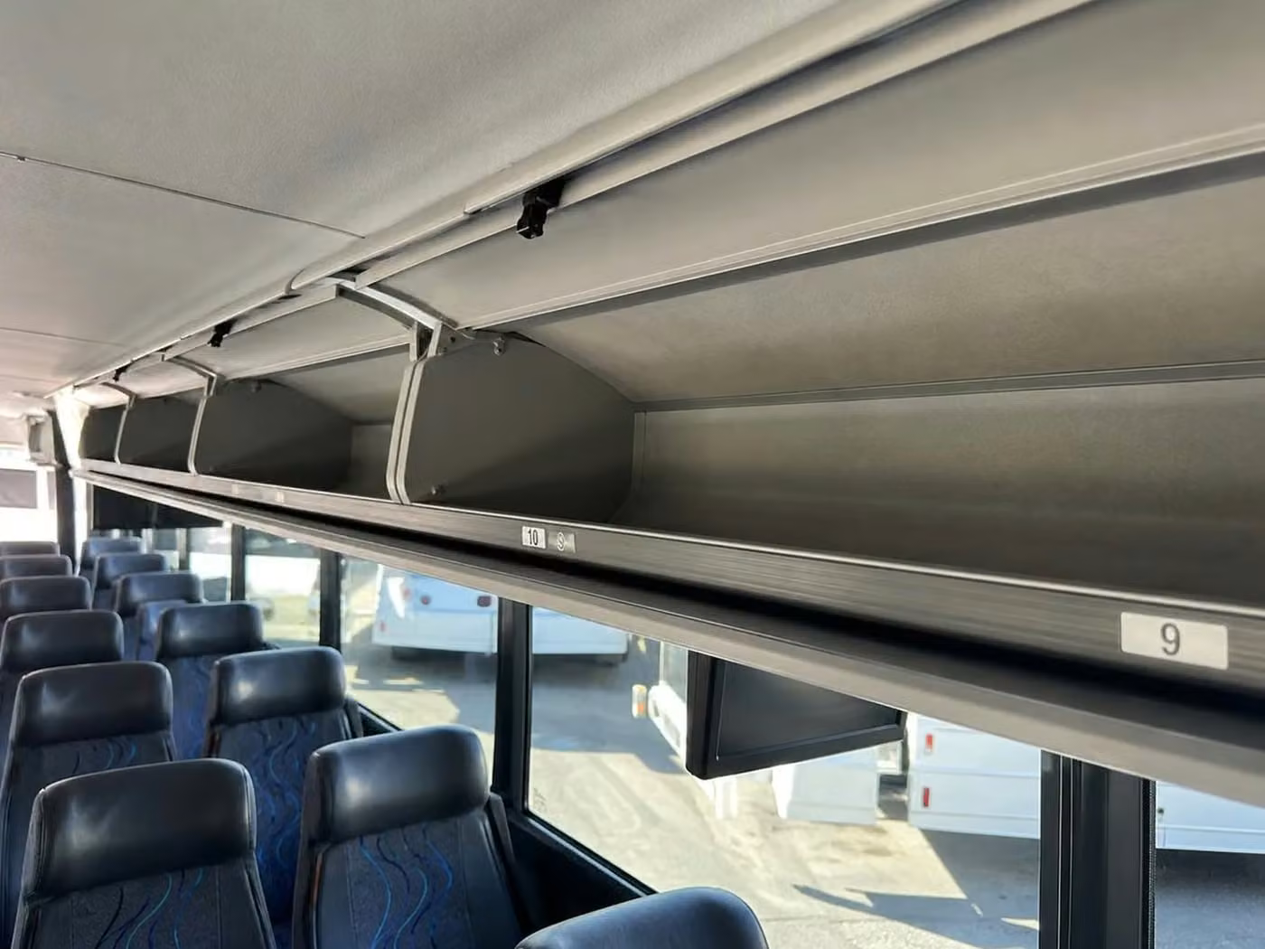wildomar charter bus overhead storage
