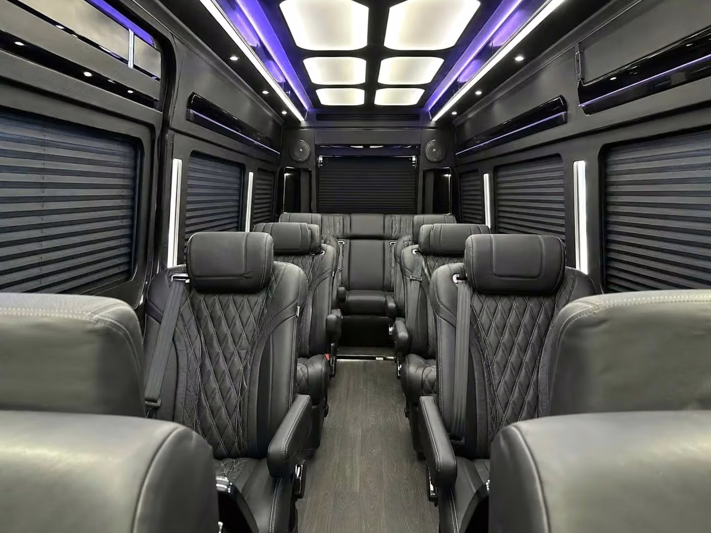 wildomar sprinter van rental with driver reclining seats