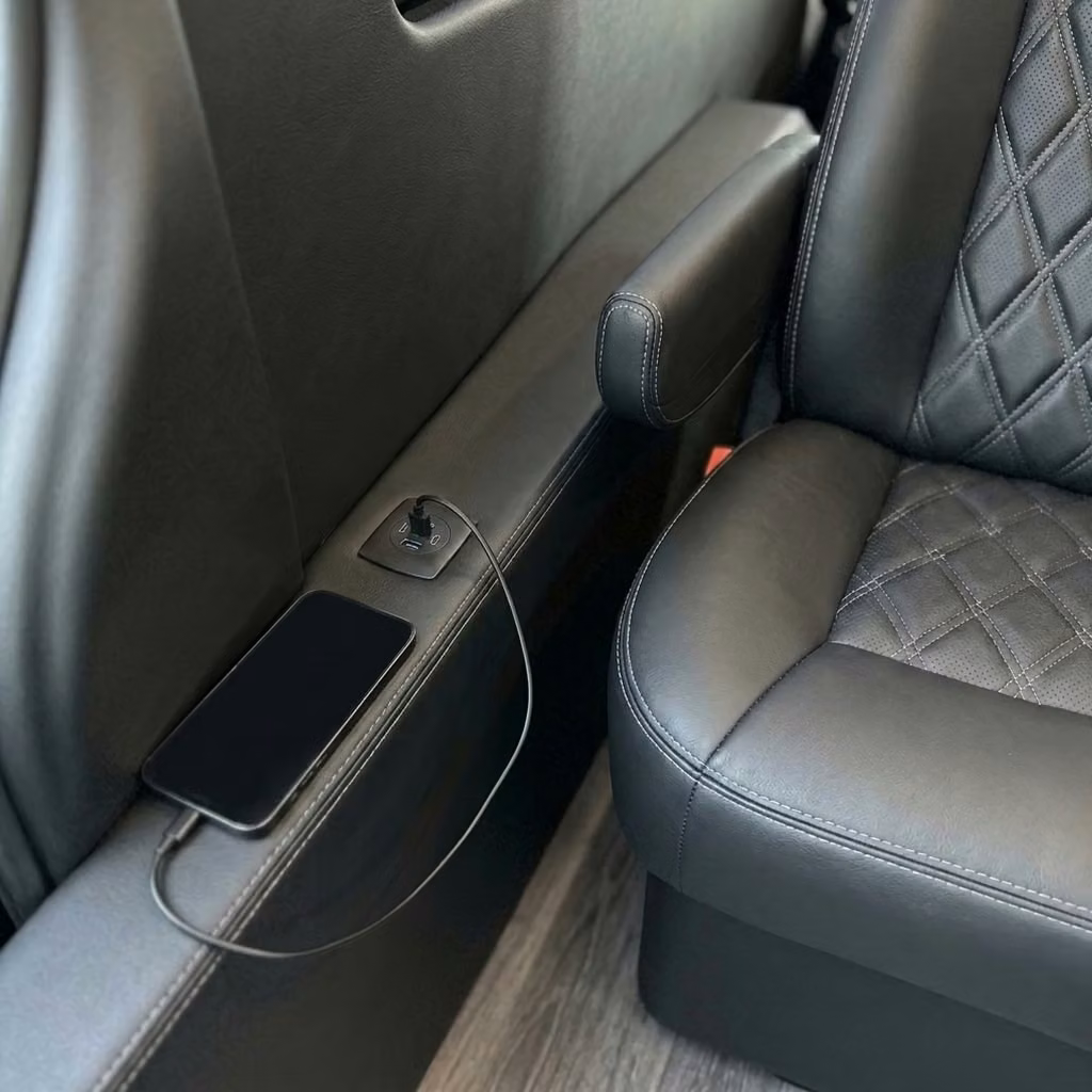 wildomar sprinter van rental with driver usb charging