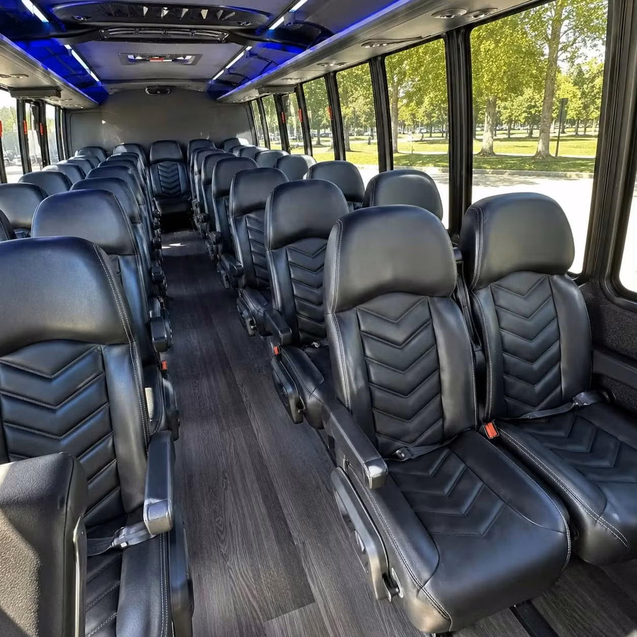 28 passenger minibus inside